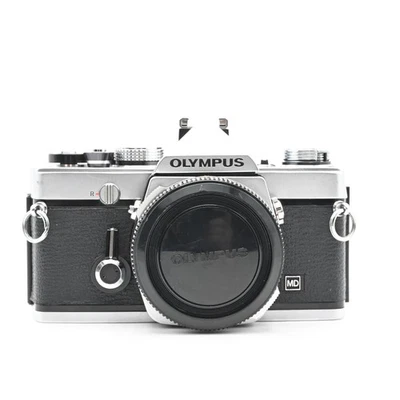 Cuerpo de cámara fotográfica Olympus OM-1 MD SLR cromado OM1 #727 Foto 1 de 4