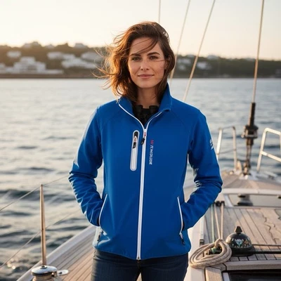 Chaqueta Musto Auckland Mujer XXL Azul Carreras Vela Cremallera Completa Volvo Ocean Race Foto 1 de 4