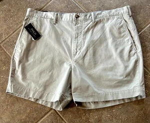 Polo Ralph Lauren Herrenshorts 40 beige mit braunem Pony Stretch klassische Passform 6" neu mit Etikett - Bild 1 von 7