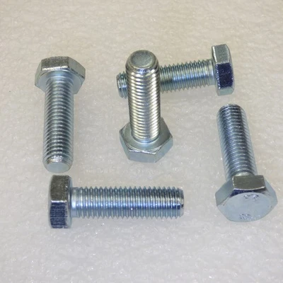 Viti Esagonali Viti Per Macchine DIN 933 ✅✅ Zincate 8.8 M3 M4 M5 Vite - Immagine 1 di 4