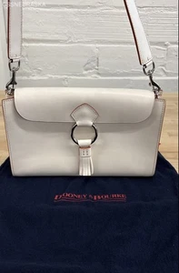 Dooney & Bourke Made in Italy Leather Buckle Shoulder Bag Convertible Clutch - S - Picture 1 of 10