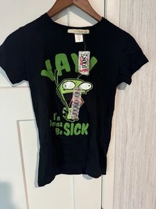 New With Tags VTG 2006 Invader Zim Shirt Mighty Fine Size Small - Picture 1 of 4