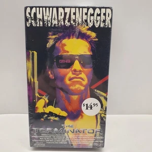 THE TERMINATOR VHS sealed watermark Schwarzenegger Linda Hamilton - Picture 1 of 8