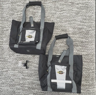 2 Alforjas Urban Commute Open Top Grocery Getter Bag NEGRO Medianas Sunlite Foto 1 de 4