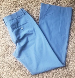 Express Design Studio Editor Mid Rise Flare Leg Dress Pants Women’s 6 Blue  - Picture 1 of 10