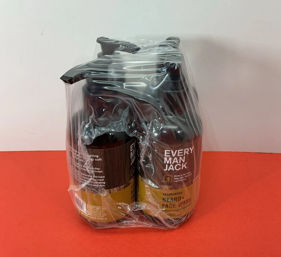 Every Man Jack Beard Face Wash Sandalwood 6.7 Oz