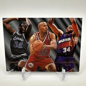1994-95 Fleer Team Leaders Shaquille O’Neal/Weatherspoon/Charles Barkley #7 - Picture 1 of 3