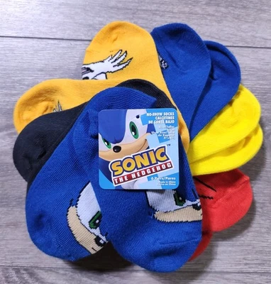 Calcetines Sonic the Hedgehog niños pequeños 4,5-8,5 nudillos colas película regalo Foto 1 de 4
