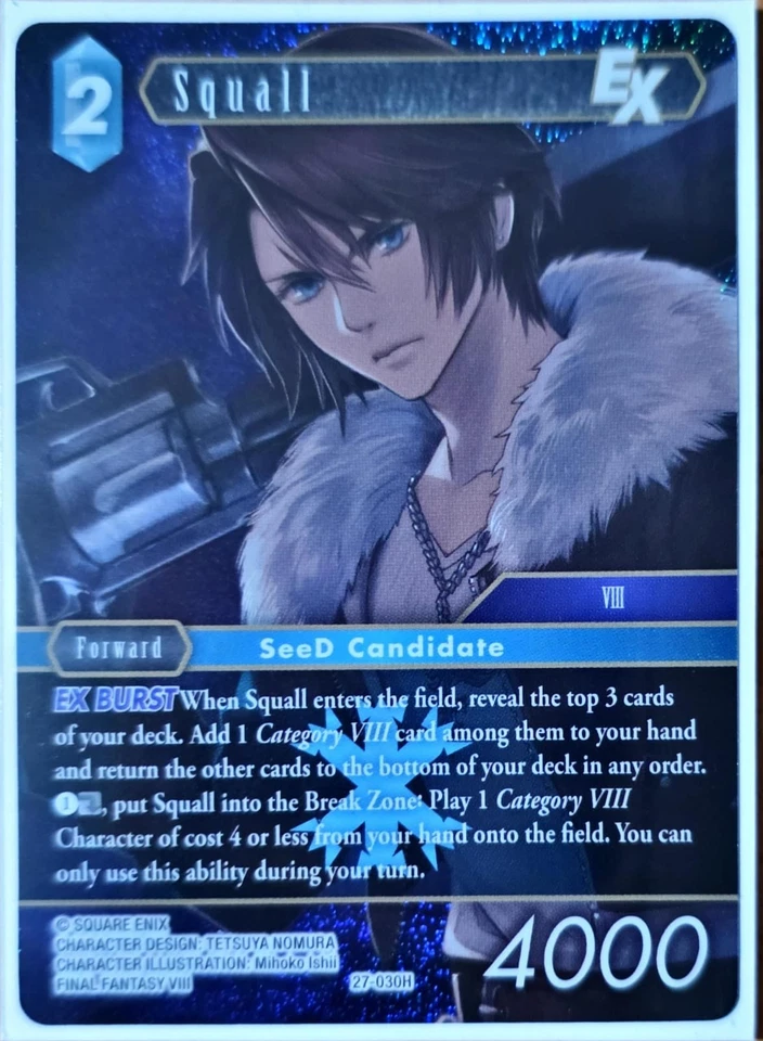 Final Fantasy TCG # Squall 27-030H  Foil  Journey of Discovery  - Image 1 of 1