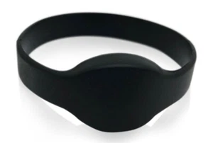 100 Black Wristbands Compatible with the Keri® MS Format - Picture 1 of 3