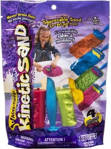 Kinetic Sand Tools Double Sided Roller Pattern Rake 4 Piece Set New Sealed Bag - Picture 1 of 7