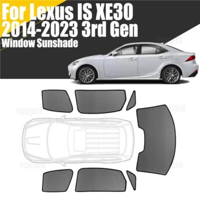 Parasol de ventana magnético para Lexus IS 2014-2019 malla parabrisas marco cortina Foto 1 de 4