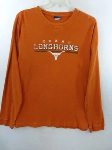 Texas Longhorns Shirt Men's XL Orange Heavy Thermal Long Sleeve - Picture 1 of 10