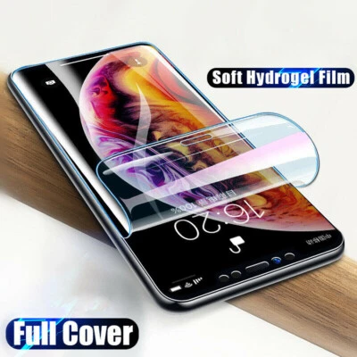 Clear Screen Protector Film For iPhone 15 14 13 12 11 Pro Max Sticker Hydrogel - Image 1 of 4