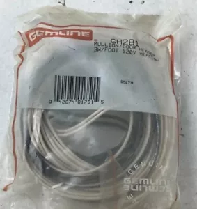 Gemline GH281 Mullion / Door Heater 3W  Foot 120V Heating - Picture 1 of 3