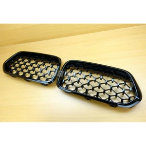 For BMW F39 X2 Sport Diamond Design Glossy Black Front Grill Grille 2018-2020 - Picture 1 of 8