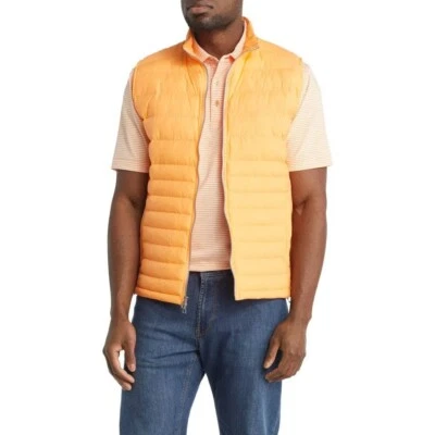 Peter Millar XL Crown Elite Light Vest Golden Rays Orange MS23Z10 $200 - Image 1 of 4