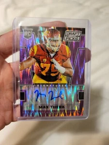 2016 Panini Prizm Collegiate Draft Picks Purple Flash Prizms /99 Max Tuerk Auto - Picture 1 of 6