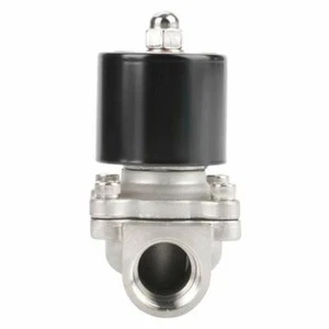 Electroválvula eléctrica de acero inoxidable normalmente cerrada HSH-Flo 3/8" DN10 12VDC - Imagen 1 de 4