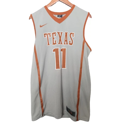 Nike Team Elite Texas Longhorns Basketball Jersey Mens Medium Burnt Orange Cover