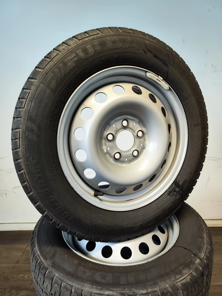 4  Sommerräder 205 65 R16 C Mercedes V Klasse W447 16" Stahlfelgen - Bild 1 von 3