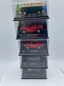Cararama 1:72 scale Lot of 5 Cars Mini Cooper Porsche VW Bus Samba Land Rover - Picture 1 of 8