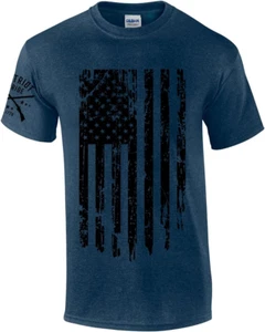 Patriot Pride Men'S Distressed American Flag Patriotic Short Sleeve T-Shirt Grap - Picture 1 of 6