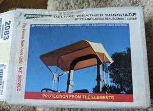 Femco Deluxe Yellow Weather Sunshade 48" Replacement Cover 2083 