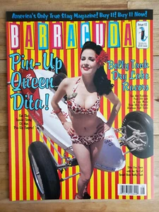 Barracuda Magazine #08 Dita Von Teese Pinup Stag Velvet Painting Bonneville NOS - Picture 1 of 6