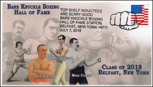 18-297, 2018, Bare Knuckle Boxing HOF, Pictorial, Postmark, Belfast NY, Event Co - Picture 1 of 1