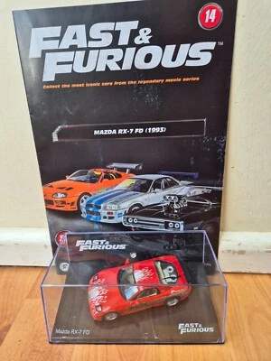 1/43 Altaya Fast And Furious Colección - Mazda RX-7 Fd 1993 Rojo Coche de Metal - Imagen 1 de 3