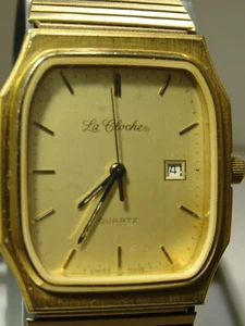 RELOJ DE VESTIR DE CUARZO LA CLOCHE, ESTUCHE TAMAÑO 28MM X 33MM, BUEN ESTADO - Imagen 1 de 4