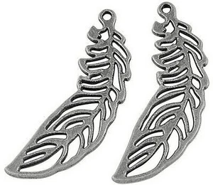 Colección de 10 colgantes de plumas colgantes manualidades vaquero país mayorista * - Imagen 1 de 2