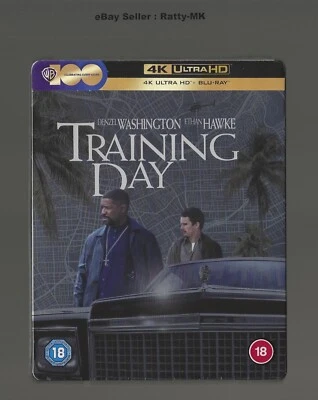TRAINING DAY - UK EXCLUSIVE 4K UHD + BLU RAY STEELBOOK - NEW & SEALED - Image 1 of 4