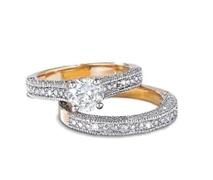 RINGS! FABULOUS SET! SZ 8, W/6(SIX) DAZZLING CZ GEMS &PAVE ACCENTS,NWT,FREE SHIP - Picture 1 of 4
