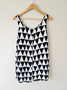 SASS & BIDE "Future Days" Black & White Sleeveless Blouse Top SIZE 8 - Bild 1 von 7