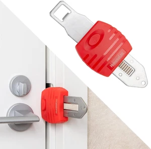 Portable Door Lock, Anti-Theft Lock, Travel Door Lock for Additional Privacy and - Picture 1 of 7