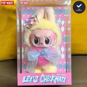 Authentic POP MART LABUBU THE MONSTERS Let's Checkmate Vinyl Plush Hanging Card - Picture 1 of 8