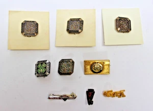 Vintage 4-H, Junior Achievement, Kodak Award, Indian Guides & GAA Pins - Bild 1 von 3