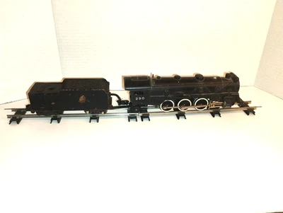 Vintage American Flyer Lines 290 Pacific 4-6-2 Steam Locomotive with Tender RUNS - Image 1 of 4