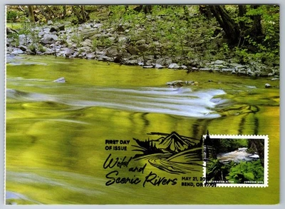 #5381k Wild and Scenic Rivers Ontonagon River FDC Maxi Card - Image 1 of 2