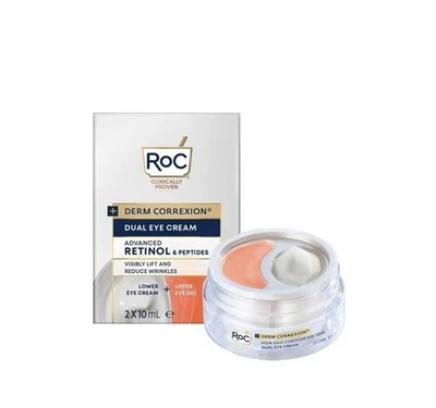 RoC Derm Correxion Dual Eye Cream Advanced Retinol & Peptides (2x10ml).  - Image 1 of 4