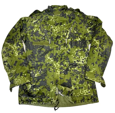Danish Dancam M84 Woodland Fecktarn Jacket Genuine HMAK 1990 Field Jacket - Image 1 of 4