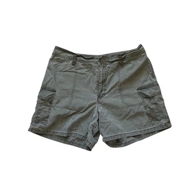 Pantalones cortos cargo vintage Y2K verde oliva tiro alto Foto 1 de 4