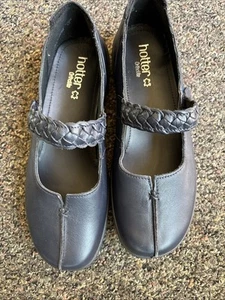 Hotter Ortholite England Shake II Shoes Navy Blue Mary Jane Size 8 1/2 Leather - Picture 1 of 7