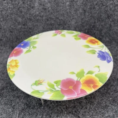 Rubor Corelle Verano 8" Redondo Melamina/Melmac Trivet Coloridas Flores De Colección Foto 1 de 3