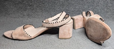 Sandalias para mujer Loeffler Randall de cuero Shay Cappuccino 7,5 B estrechas Foto 1 de 4