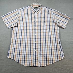 Camisa Orvis Para Hombre XL A Cuadros Con Botones Manga Corta Informal - Imagen 1 de 7