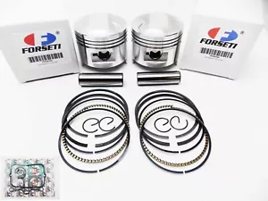 HONDA CB400N 80-82 STD FORSETI TOP END KIT 70.5mm PISTON RINGS GASKET - Foto 1 di 5