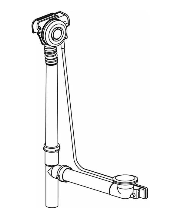Duravit Residuos y Desbordamientos con Cuerpo de Plástico y Borde Cromado-NOB Foto 1 de 1